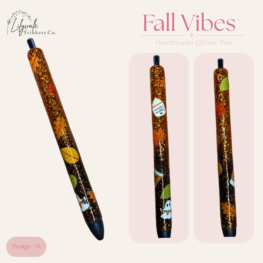 Ready-To-Ship Glitter Pens | Choose Your Design