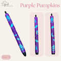 Purple Pumpkins Glitter Pen | Ready-to-Ship Halloween Pen