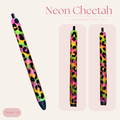 Neon Cheetah Glitter Pen | Ready-to-Ship Handmade Pen