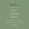 Live Claim Glitter Pen