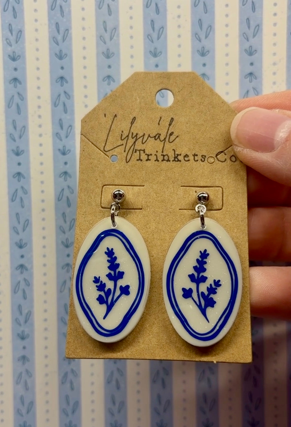 Blue Willow Earrings