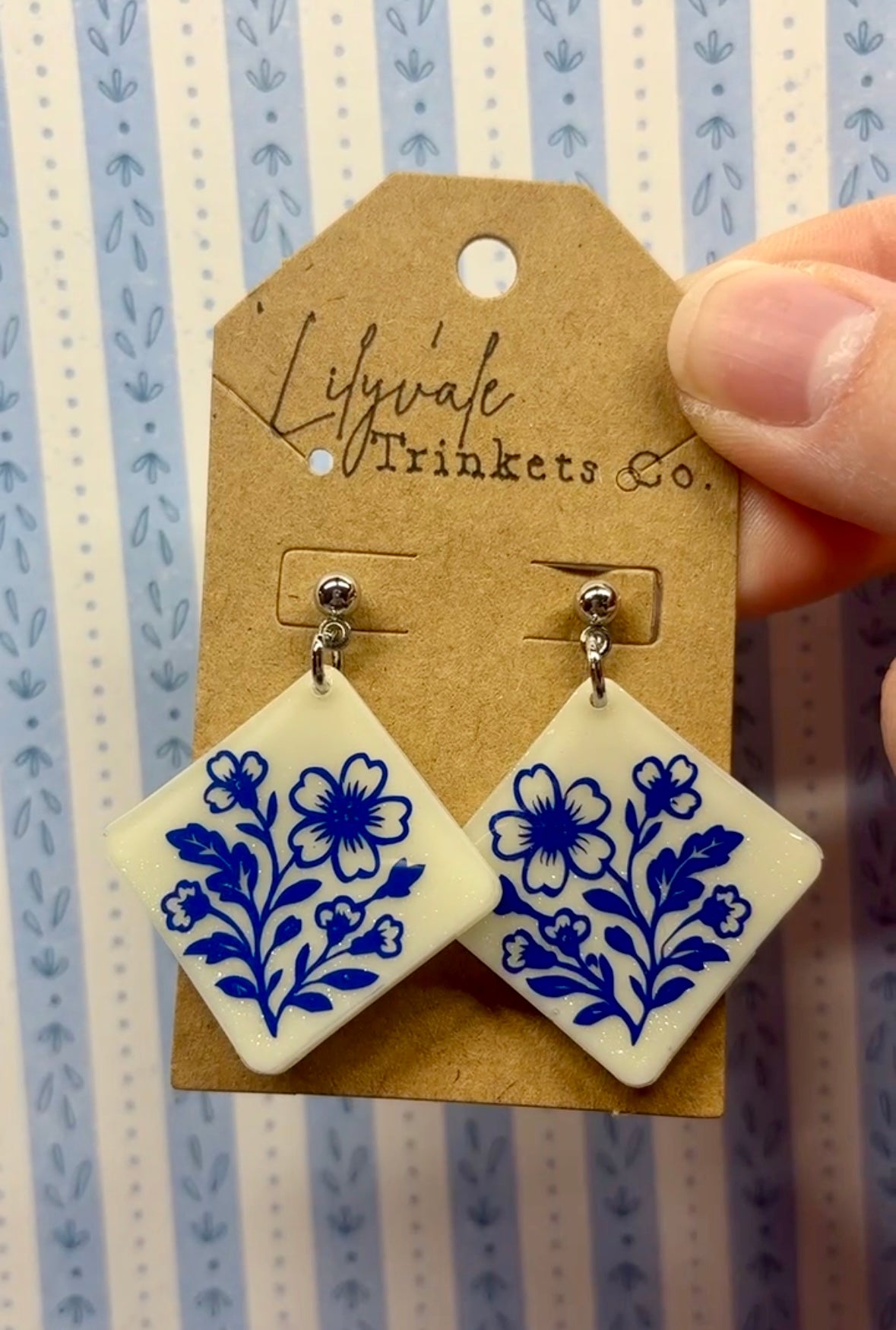 Blue Willow Earrings