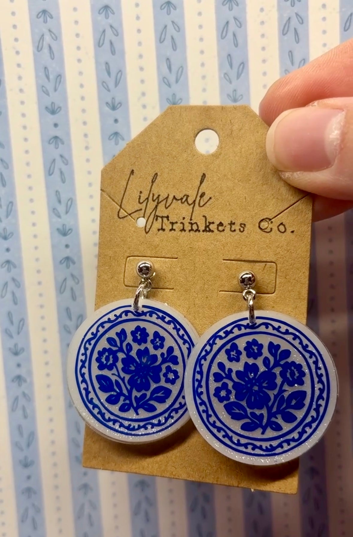 Blue Willow Earrings