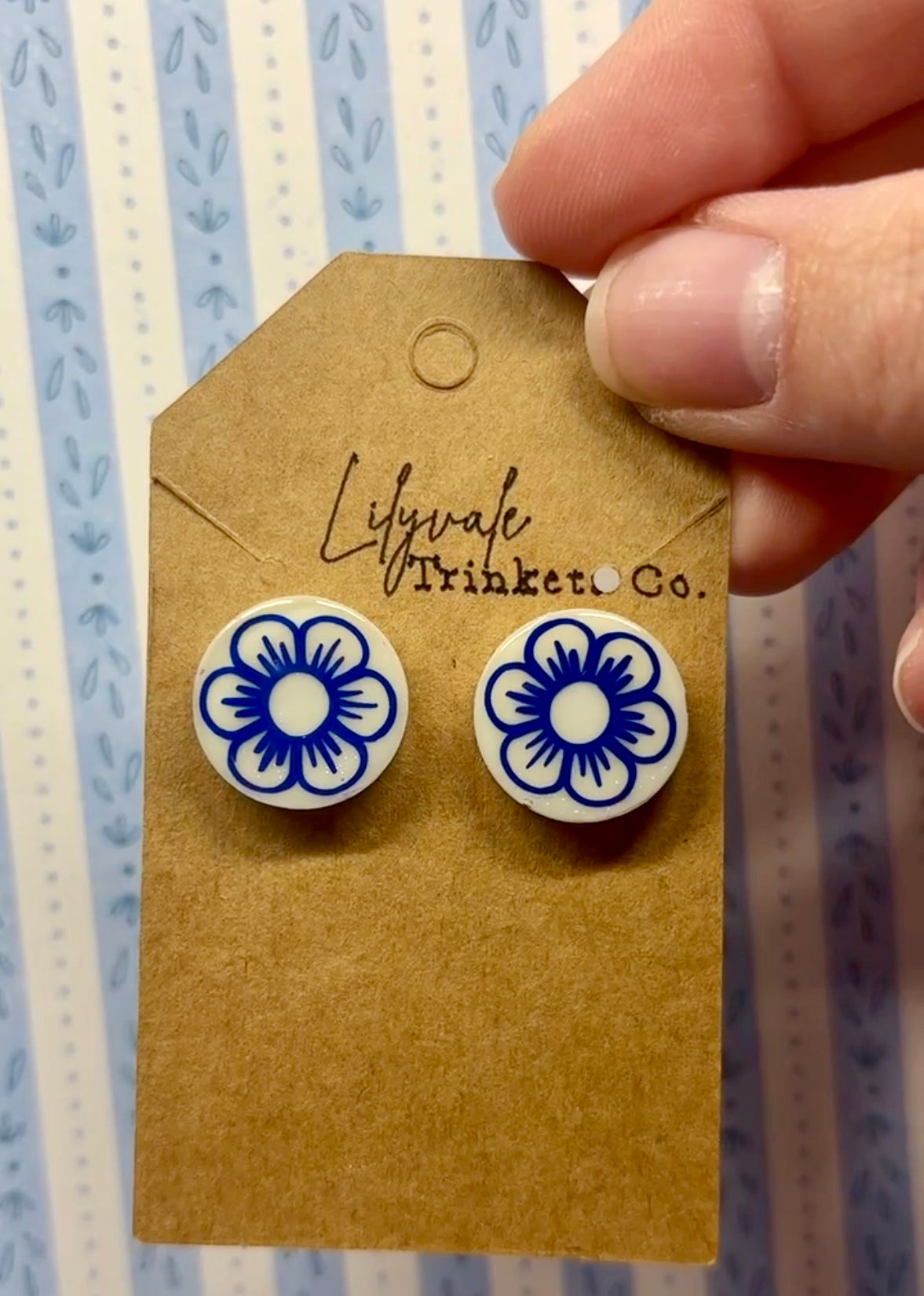 Blue Willow Earrings