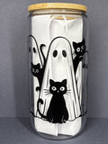 Ghosts & Black Cats 16 oz Glass Cup