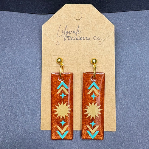 Southwestern Earring Collection | Handmade Resin Statement Earrings