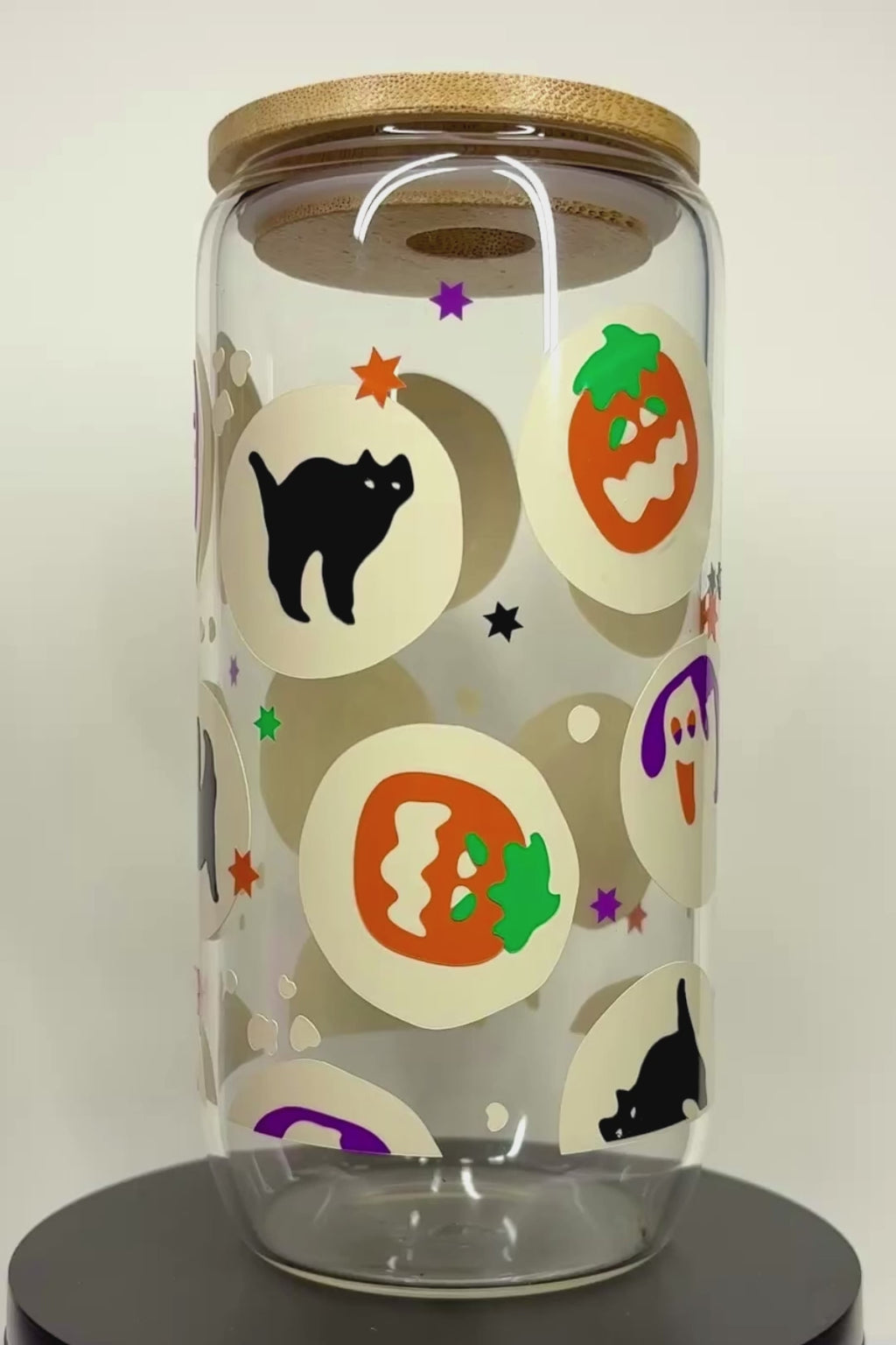 Spooky Sugar Cookies 16 oz Glass Cup